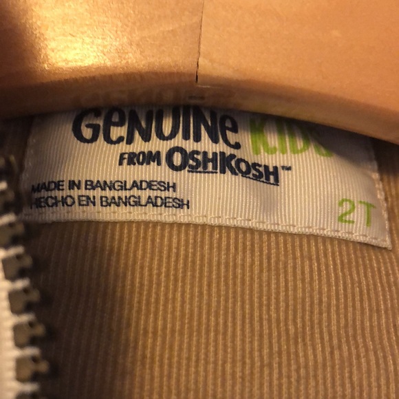 Oshkosh 2T corduroy jacket with hood - Picture 4 of 4